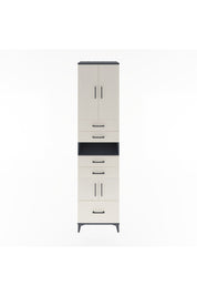 Hyperion Dolap 4 Raflı 5 Çekmeceli 4 Kapaklı 60x44x243 Antrasit-Aytaşı