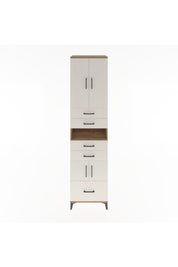 Hyperion Dolap 4 Raflı 5 Çekmeceli 4 Kapaklı 60x44x243 Çam-Aytaşı