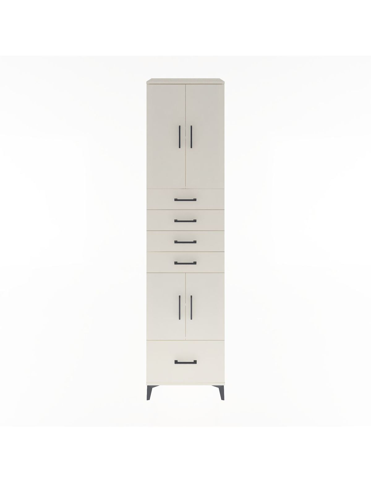 Hyperion Dolap 4 Raflı 5 Çekmeceli 4 Kapaklı 60x44x243 Aytaşı-Aytaşı