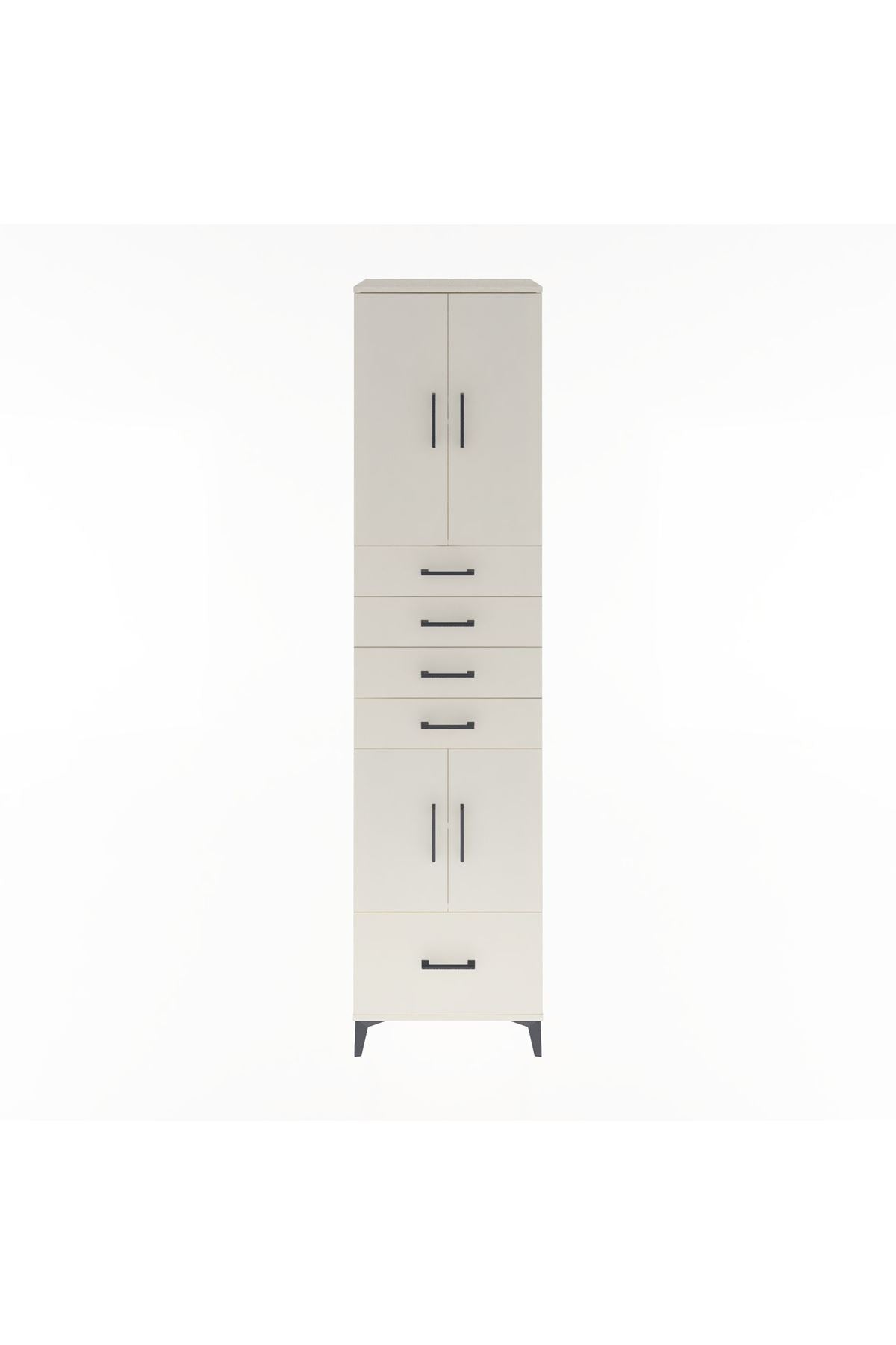 Hyperion Dolap 4 Raflı 5 Çekmeceli 4 Kapaklı 60x44x243 Aytaşı-Aytaşı