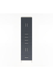 Hyperion Dolap 4 Raflı 5 Çekmeceli 4 Kapaklı 60x44x243 Aytaşı-Antrasit