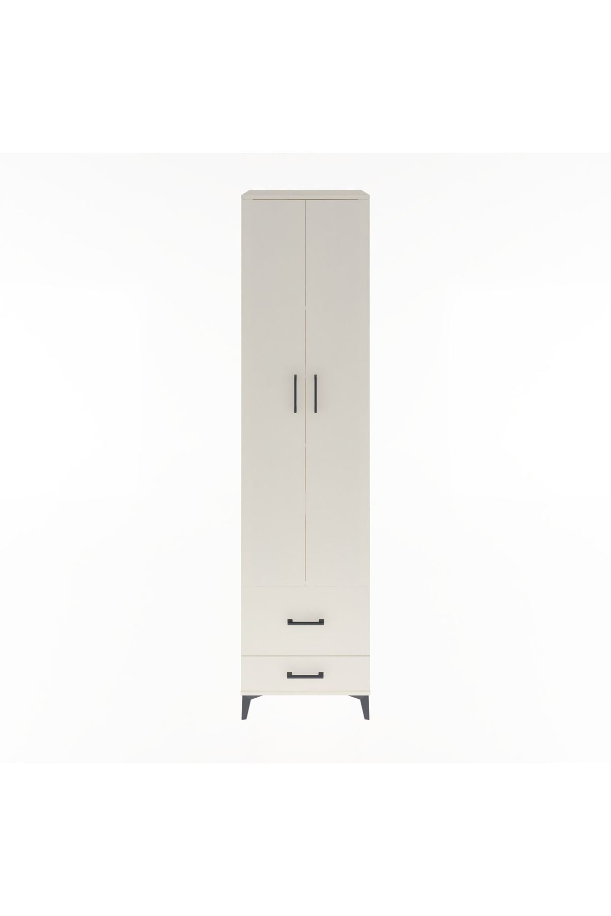 Hyperion Dolap 5 Raflı 2 Çekmeceli 2 Kapaklı 60x44x243 Aytaşı-Aytaşı