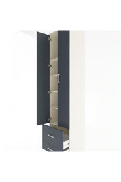 Hyperion Dolap 5 Raflı 2 Çekmeceli 2 Kapaklı 60x44x243 Aytaşı-Antrasit