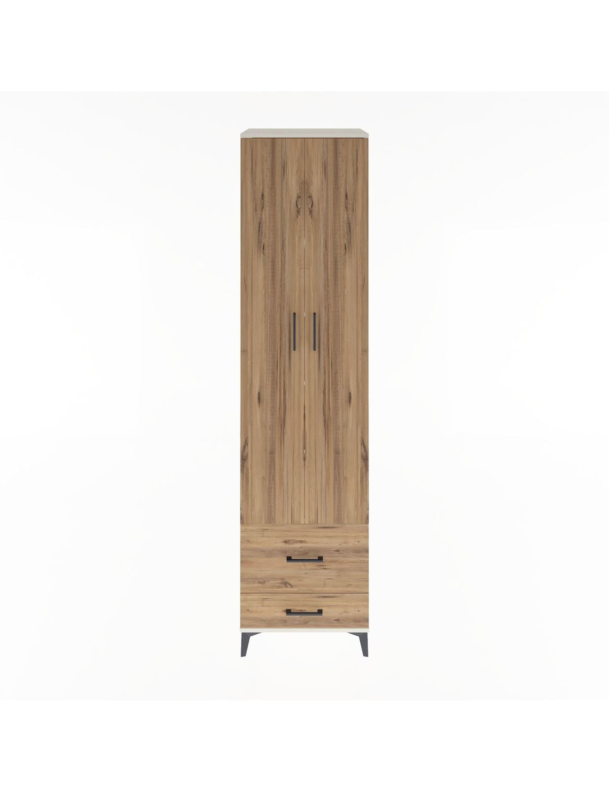 Hyperion Dolap 5 Raflı 2 Çekmeceli 2 Kapaklı 60x44x243 Aytaşı-Çam