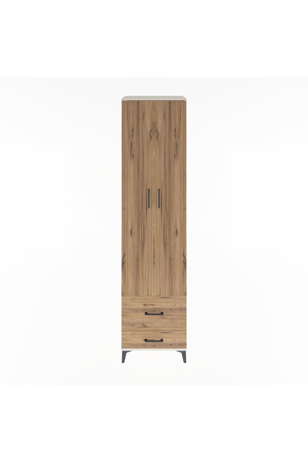 Hyperion Dolap 5 Raflı 2 Çekmeceli 2 Kapaklı 60x44x243 Aytaşı-Çam