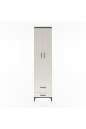 Hyperion Dolap 5 Raflı 2 Çekmeceli 2 Kapaklı 60x44x243 Antrasit-Aytaşı