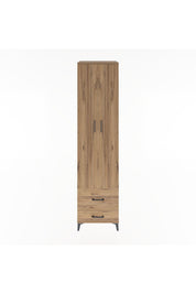 Hyperion Dolap 5 Raflı 2 Çekmeceli 2 Kapaklı 60x44x243 Çam-Çam