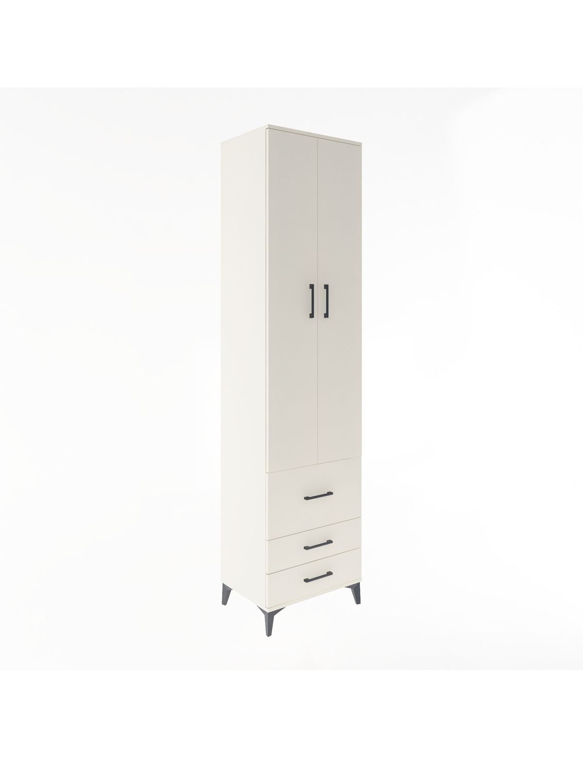 Hyperion Dolap 5 Raflı 3 Çekmeceli 2 Kapaklı 60x44x243 Aytaşı-Aytaşı