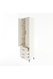 Hyperion Dolap 5 Raflı 3 Çekmeceli 2 Kapaklı 60x44x243 Aytaşı-Aytaşı