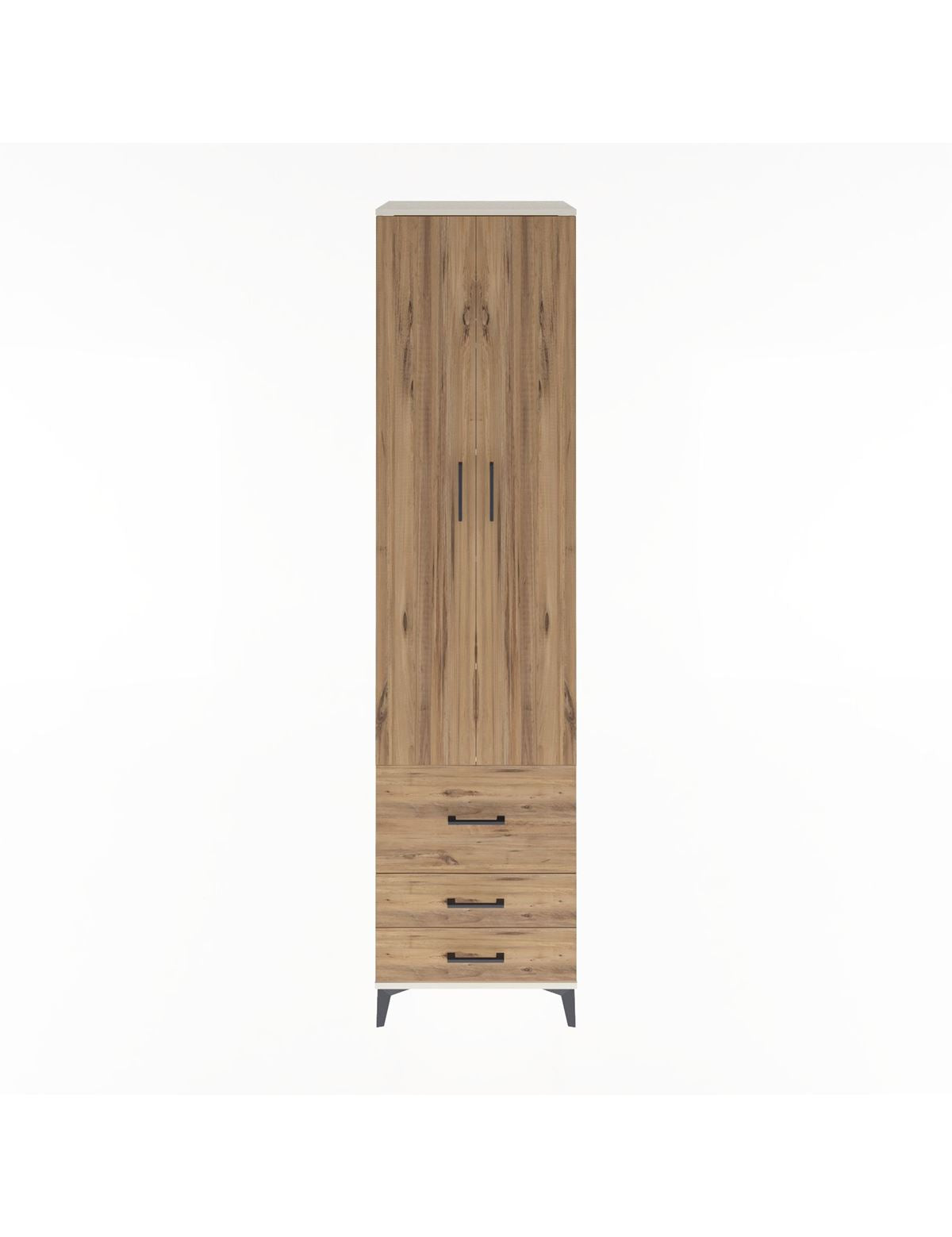 Hyperion Dolap 5 Raflı 3 Çekmeceli 2 Kapaklı 60x44x243 Aytaşı-Çam