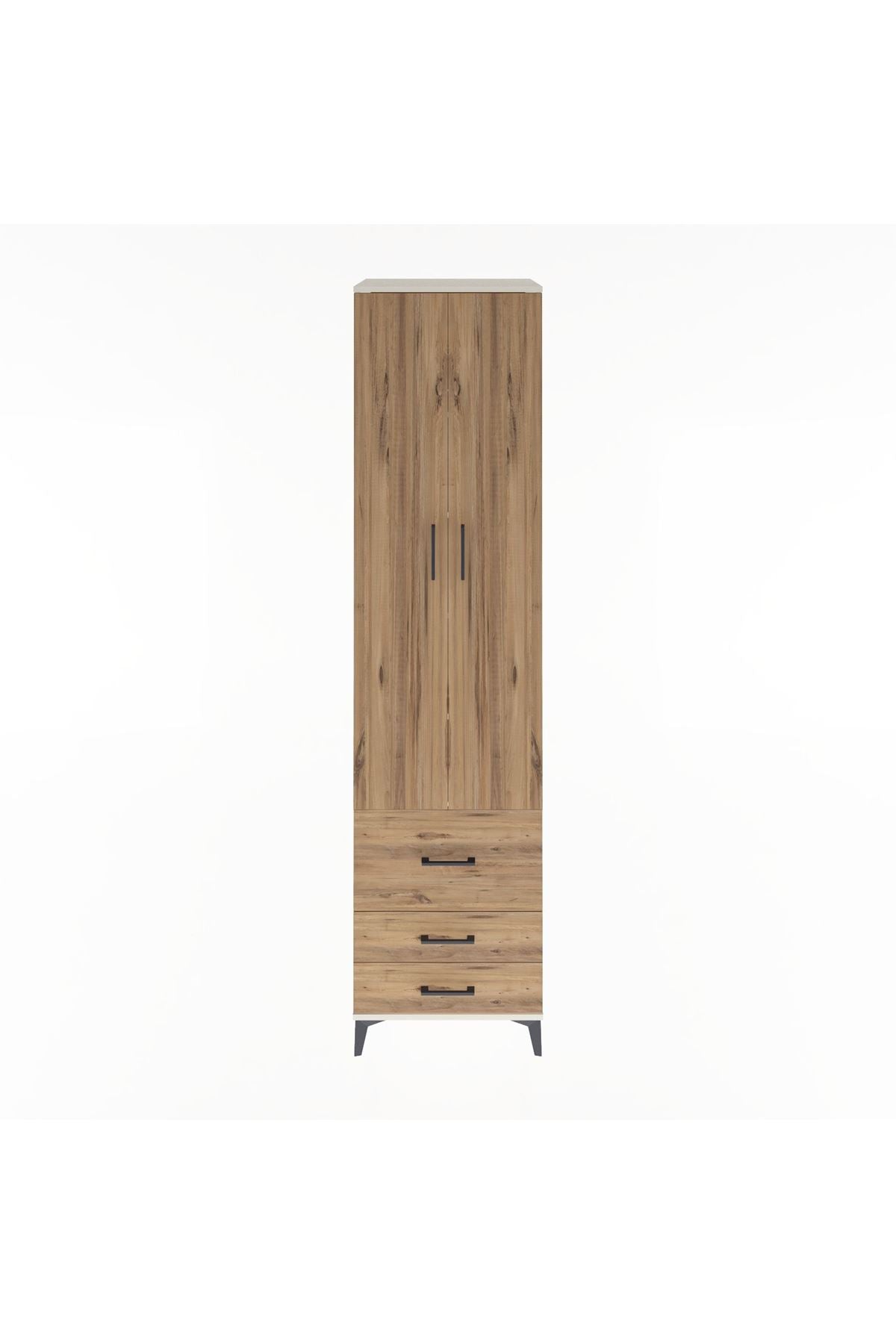 Hyperion Dolap 5 Raflı 3 Çekmeceli 2 Kapaklı 60x44x243 Aytaşı-Çam