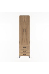 Hyperion Dolap 5 Raflı 3 Çekmeceli 2 Kapaklı 60x44x243