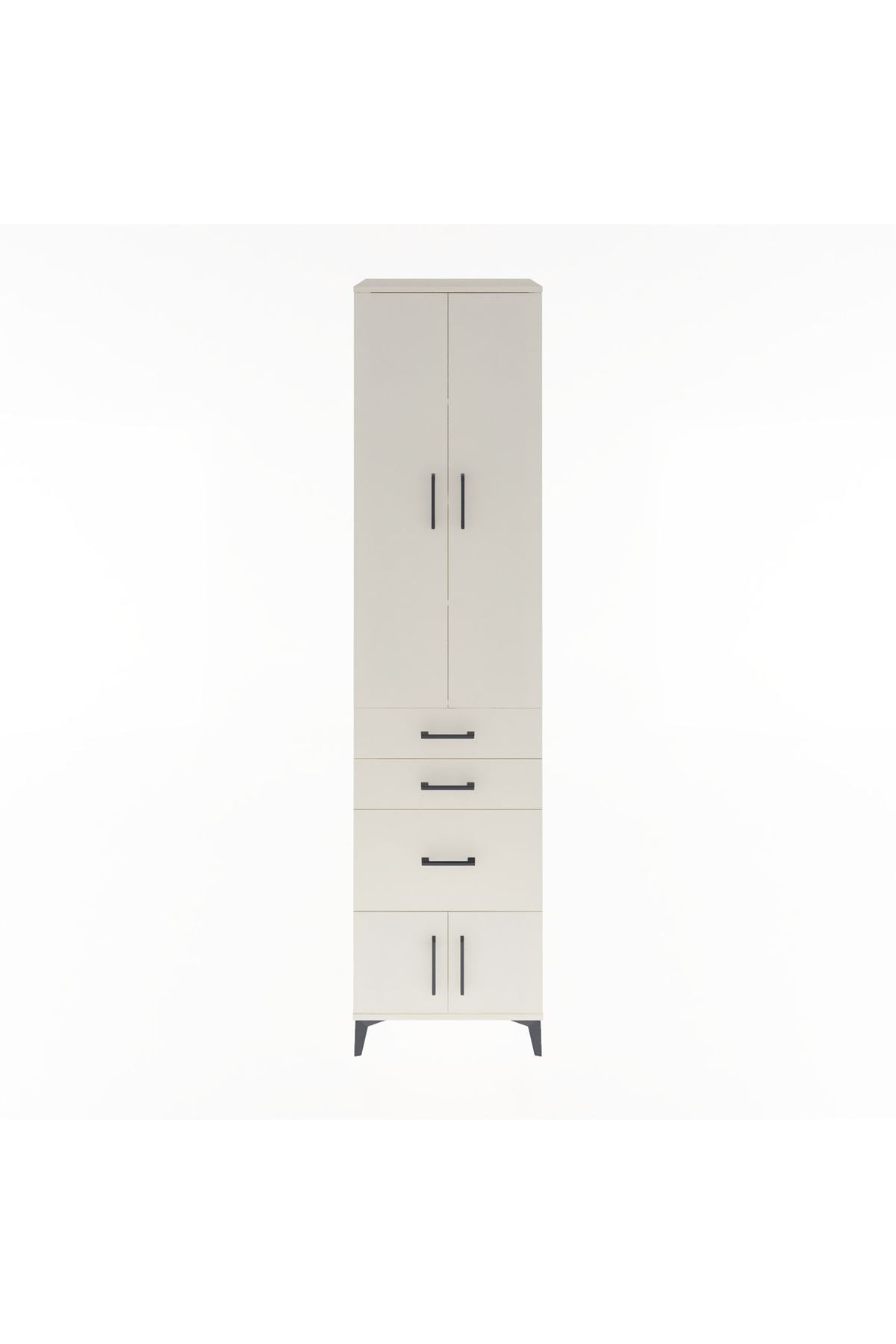 Hyperion Dolap 4 Raflı 3 Çekmeceli 4 Kapaklı 60x44x243 Aytaşı-Aytaşı