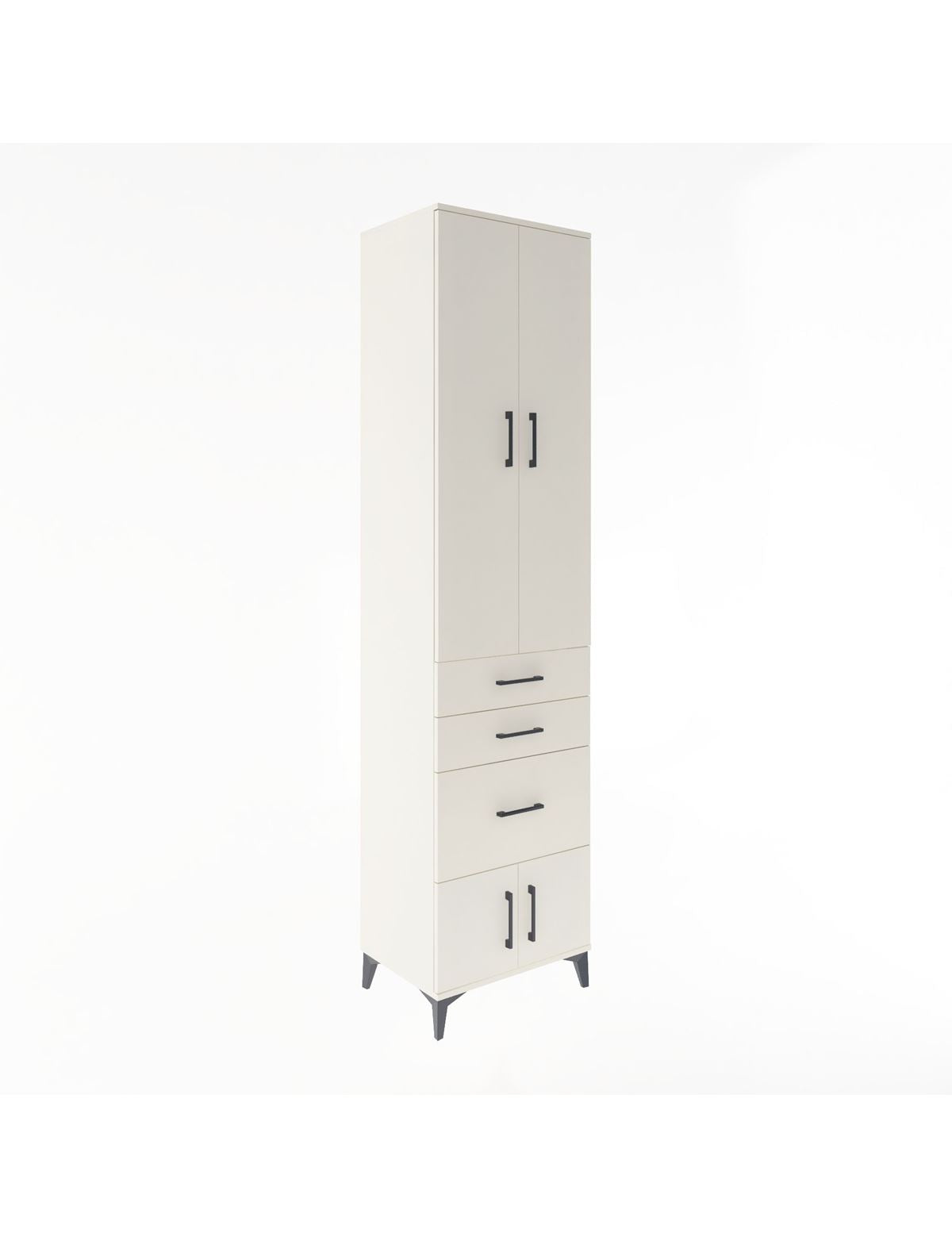 Hyperion Dolap 4 Raflı 3 Çekmeceli 4 Kapaklı 60x44x243 Aytaşı-Aytaşı