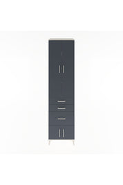 Hyperion Dolap 4 Raflı 3 Çekmeceli 4 Kapaklı 60x44x243 Aytaşı-Antrasit