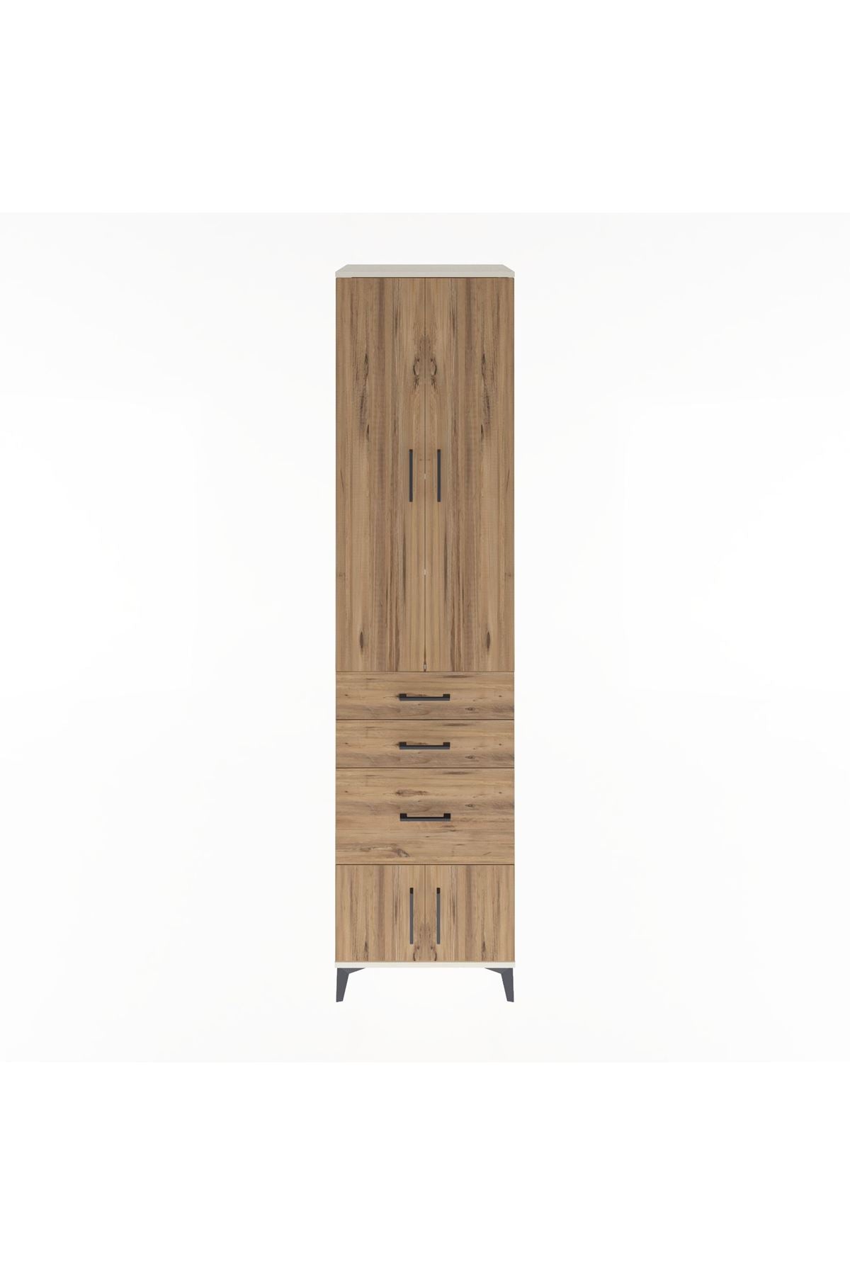 Hyperion Dolap 4 Raflı 3 Çekmeceli 4 Kapaklı 60x44x243 Aytaşı-Çam