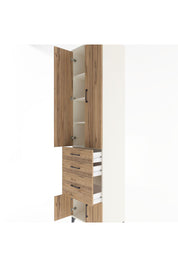 Hyperion Dolap 4 Raflı 3 Çekmeceli 4 Kapaklı 60x44x243 Aytaşı-Çam