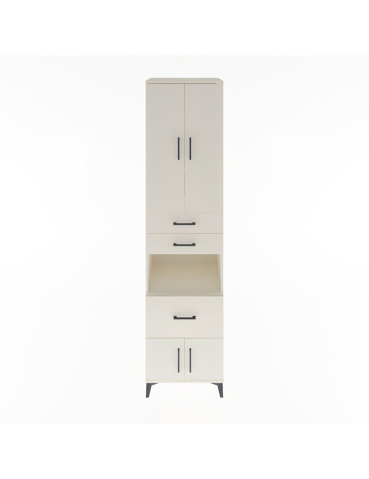 Hyperion Dolap 4 Raflı 3 Çekmeceli 4 Kapaklı 60x44x243 Aytaşı-Aytaşı