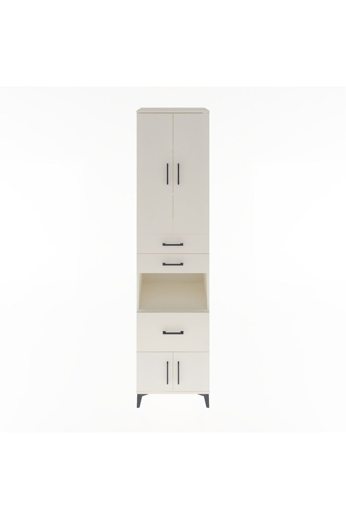 Hyperion Dolap 4 Raflı 3 Çekmeceli 4 Kapaklı 60x44x243 Aytaşı-Aytaşı