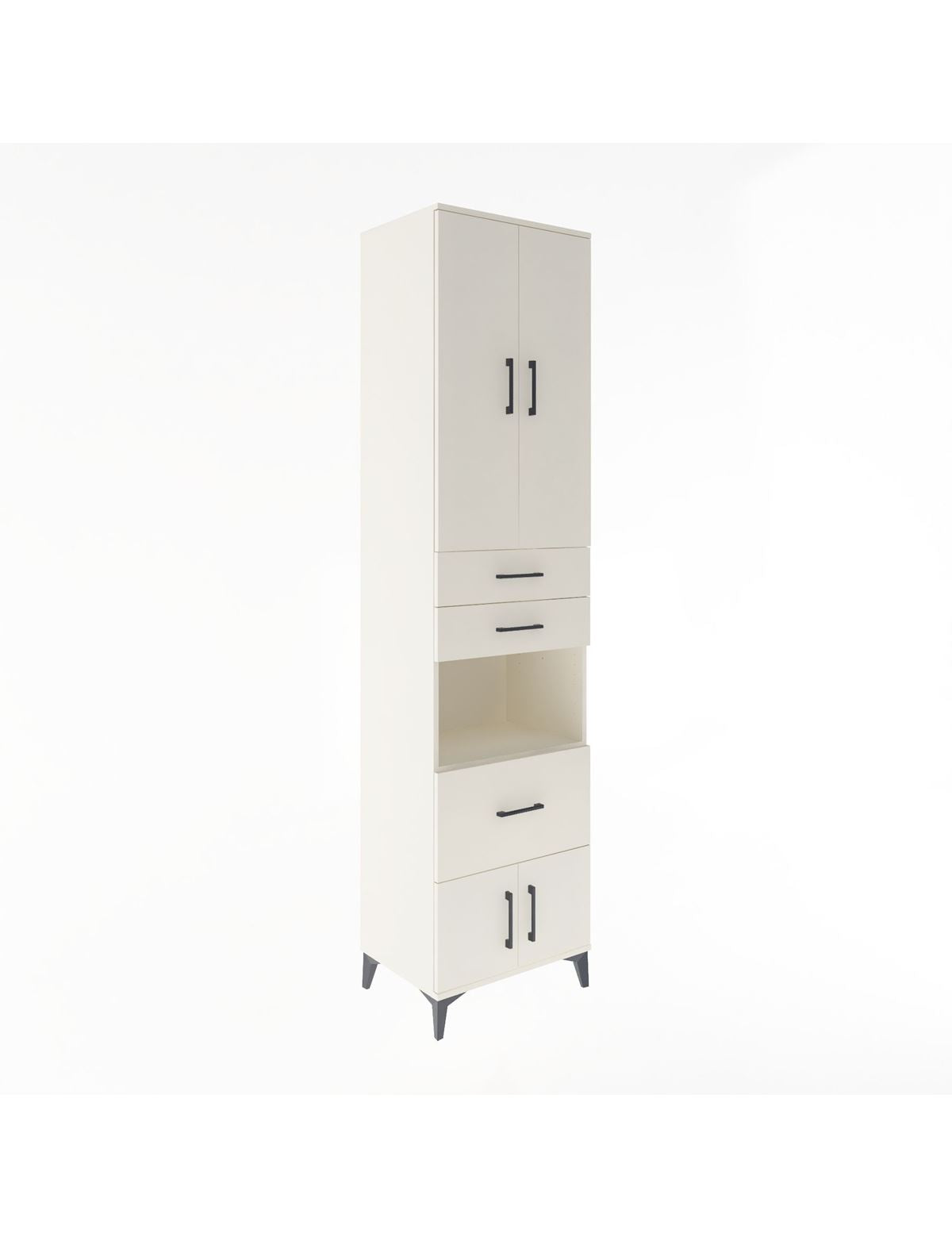 Hyperion Dolap 4 Raflı 3 Çekmeceli 4 Kapaklı 60x44x243 Aytaşı-Aytaşı