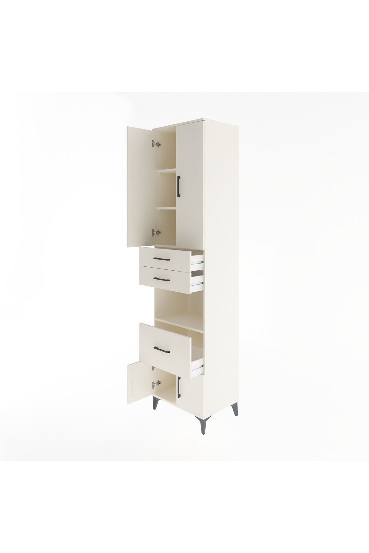 Hyperion Dolap 4 Raflı 3 Çekmeceli 4 Kapaklı 60x44x243 Aytaşı-Aytaşı