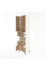 Hyperion Dolap 4 Raflı 3 Çekmeceli 4 Kapaklı 60x44x243 Aytaşı-Çam