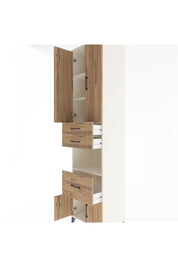 Hyperion Dolap 4 Raflı 3 Çekmeceli 4 Kapaklı 60x44x243 Aytaşı-Çam