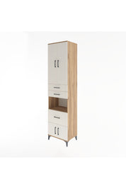 Hyperion Dolap 4 Raflı 3 Çekmeceli 4 Kapaklı 60x44x243 Çam-Aytaşı