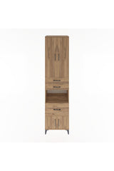 Hyperion Dolap 4 Raflı 3 Çekmeceli 4 Kapaklı 60x44x243