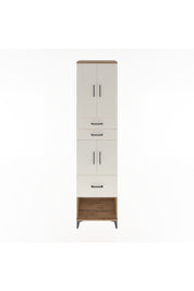 Hyperion Dolap 3 Raflı 3 Çekmeceli 4 Kapaklı 60x44x243 Çam-Aytaşı