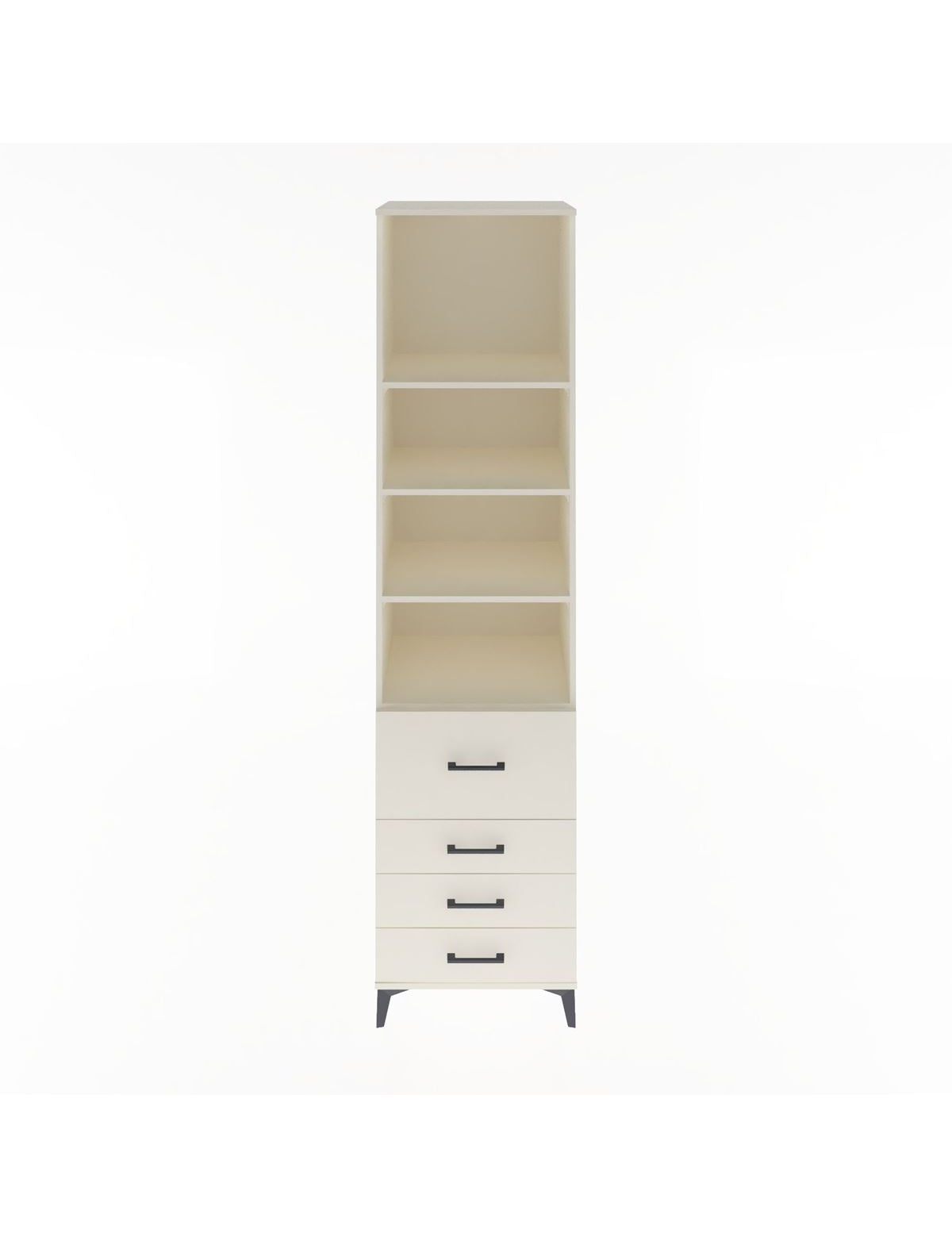 Hyperion Dolap 4 Raflı 4 Çekmeceli 60x44x243 Aytaşı-Aytaşı