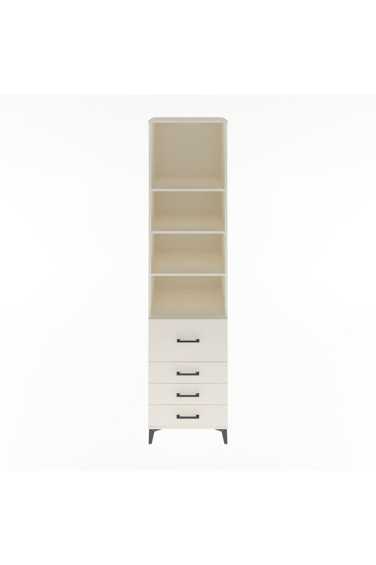 Hyperion Dolap 4 Raflı 4 Çekmeceli 60x44x243 Aytaşı-Aytaşı