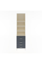 Hyperion Dolap 4 Raflı 4 Çekmeceli 60x44x243 Aytaşı-Antrasit