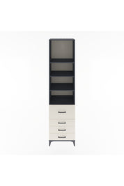 Hyperion Dolap 4 Raflı 4 Çekmeceli 60x44x243 Antrasit-Aytaşı