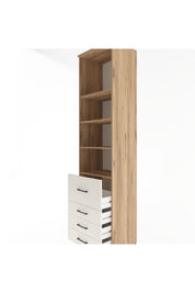 Hyperion Dolap 4 Raflı 4 Çekmeceli 60x44x243 Çam-Aytaşı