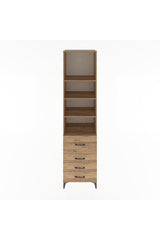 Hyperion Dolap 4 Raflı 4 Çekmeceli 60x44x243