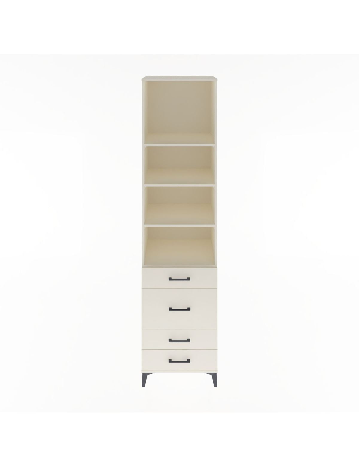 Hyperion Dolap 4 Raflı 4 Çekmeceli 60x44x243 Aytaşı-Aytaşı