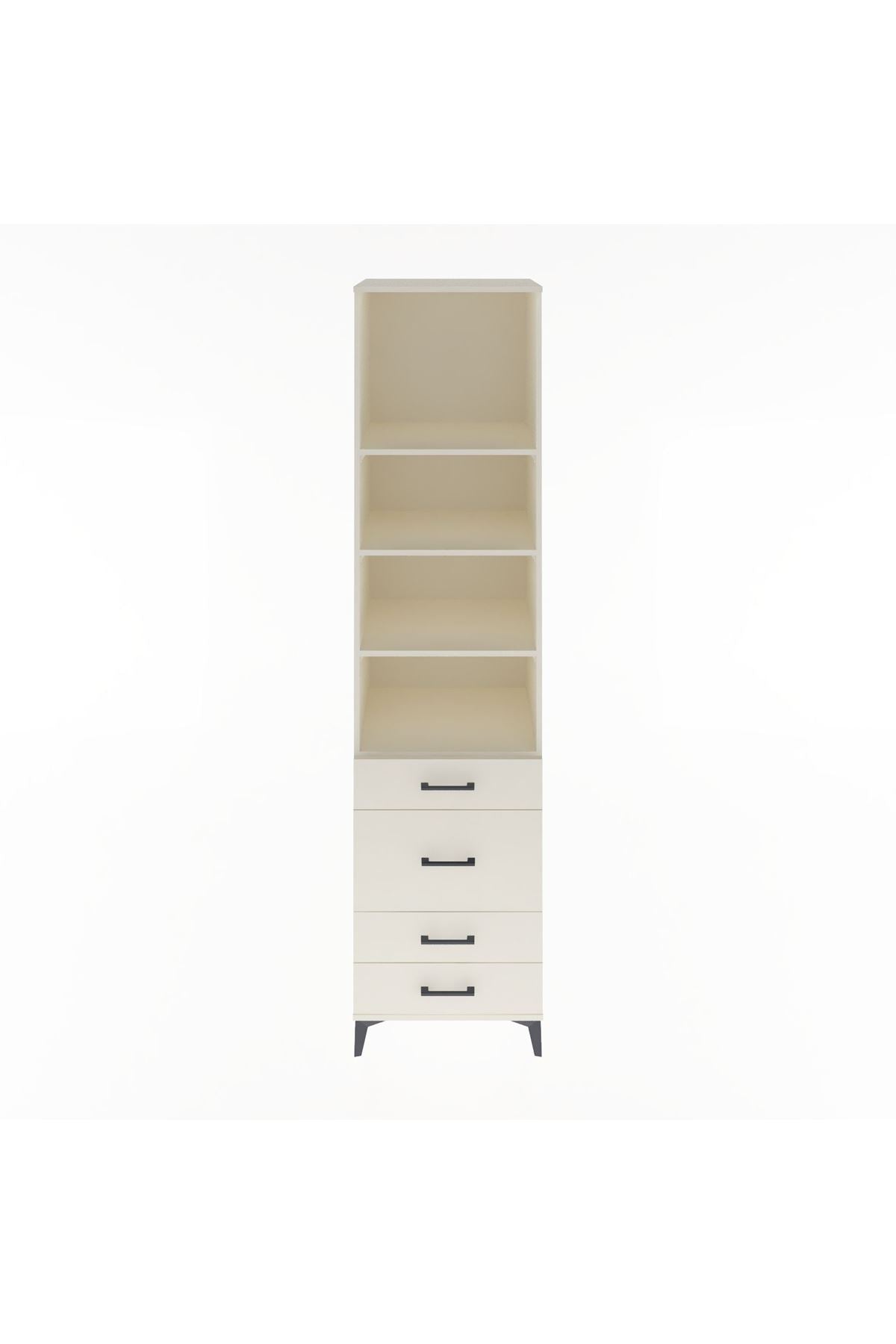 Hyperion Dolap 4 Raflı 4 Çekmeceli 60x44x243 Aytaşı-Aytaşı