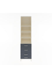 Hyperion Dolap 4 Raflı 4 Çekmeceli 60x44x243 Aytaşı-Antrasit