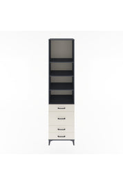 Hyperion Dolap 4 Raflı 4 Çekmeceli 60x44x243 Antrasit-Aytaşı