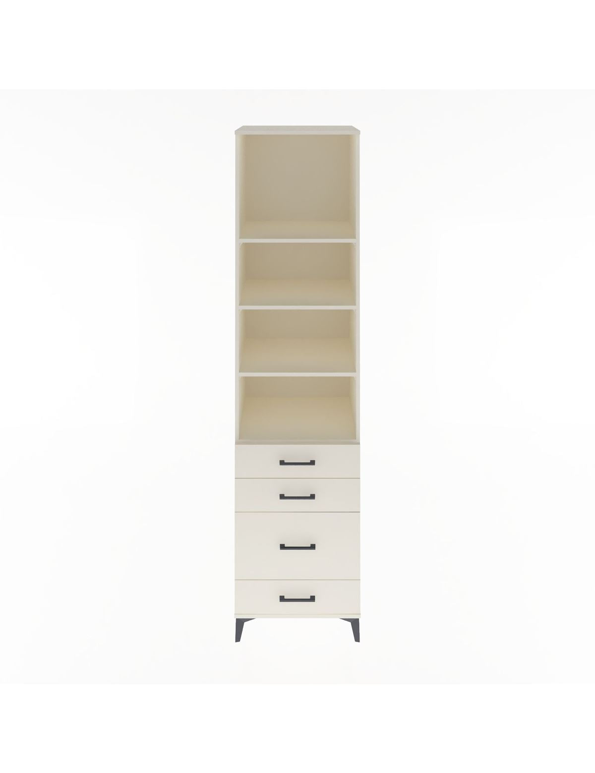 Hyperion Dolap 4 Raflı 4 Çekmeceli 60x44x243 Aytaşı-Aytaşı