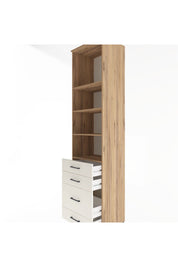 Hyperion Dolap 4 Raflı 4 Çekmeceli 60x44x243 Çam-Aytaşı