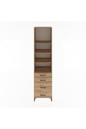 Hyperion Dolap 4 Raflı 4 Çekmeceli 60x44x243 Çam-Çam