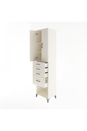 Hyperion Dolap 3 Raflı 4 Çekmeceli 2 Kapaklı 60x44x243 Aytaşı-Aytaşı