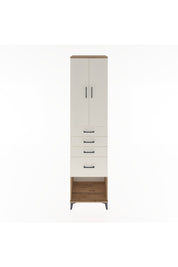 Hyperion Dolap 3 Raflı 4 Çekmeceli 2 Kapaklı 60x44x243 Çam-Aytaşı