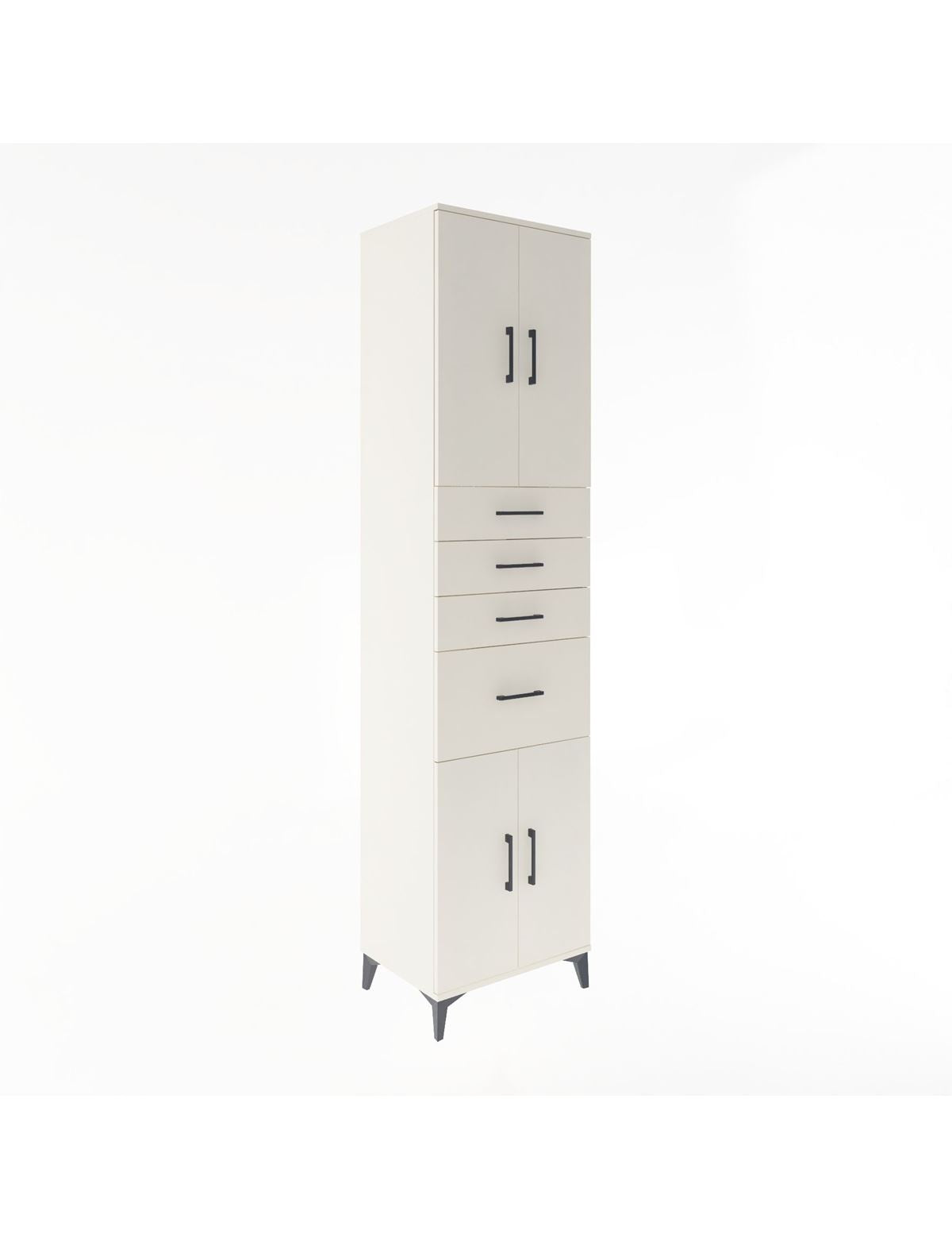 Hyperion Dolap 2 Raflı 4 Çekmeceli 4 Kapaklı 60x44x243 Aytaşı-Aytaşı