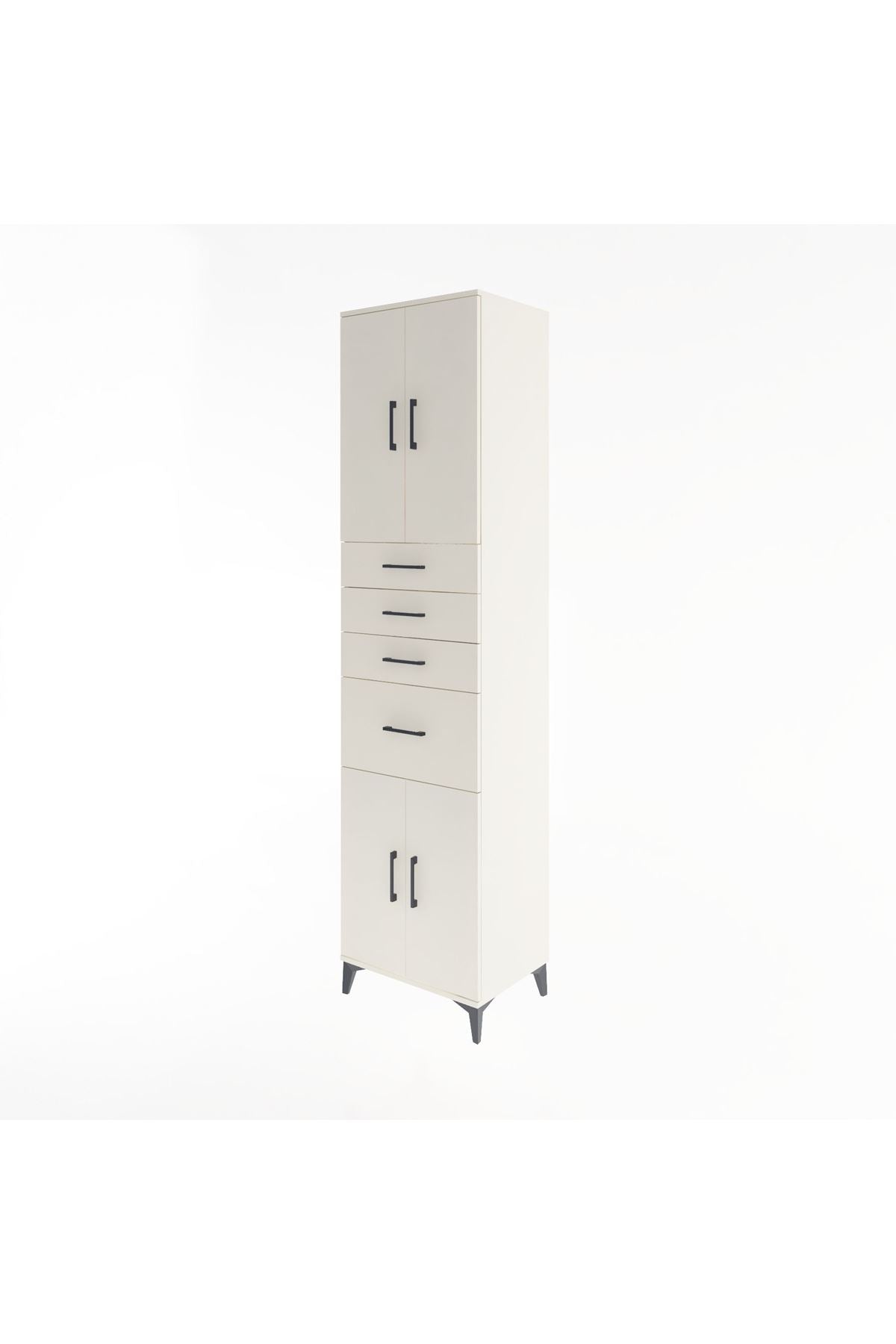 Hyperion Dolap 2 Raflı 4 Çekmeceli 4 Kapaklı 60x44x243 Aytaşı-Aytaşı