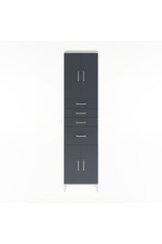 Hyperion Dolap 2 Raflı 4 Çekmeceli 4 Kapaklı 60x44x243 Aytaşı-Antrasit