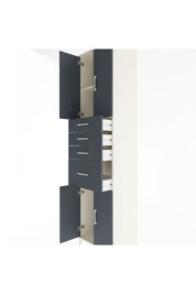 Hyperion Dolap 2 Raflı 4 Çekmeceli 4 Kapaklı 60x44x243 Aytaşı-Antrasit