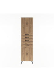 Hyperion Dolap 2 Raflı 4 Çekmeceli 4 Kapaklı 60x44x243 Aytaşı-Çam